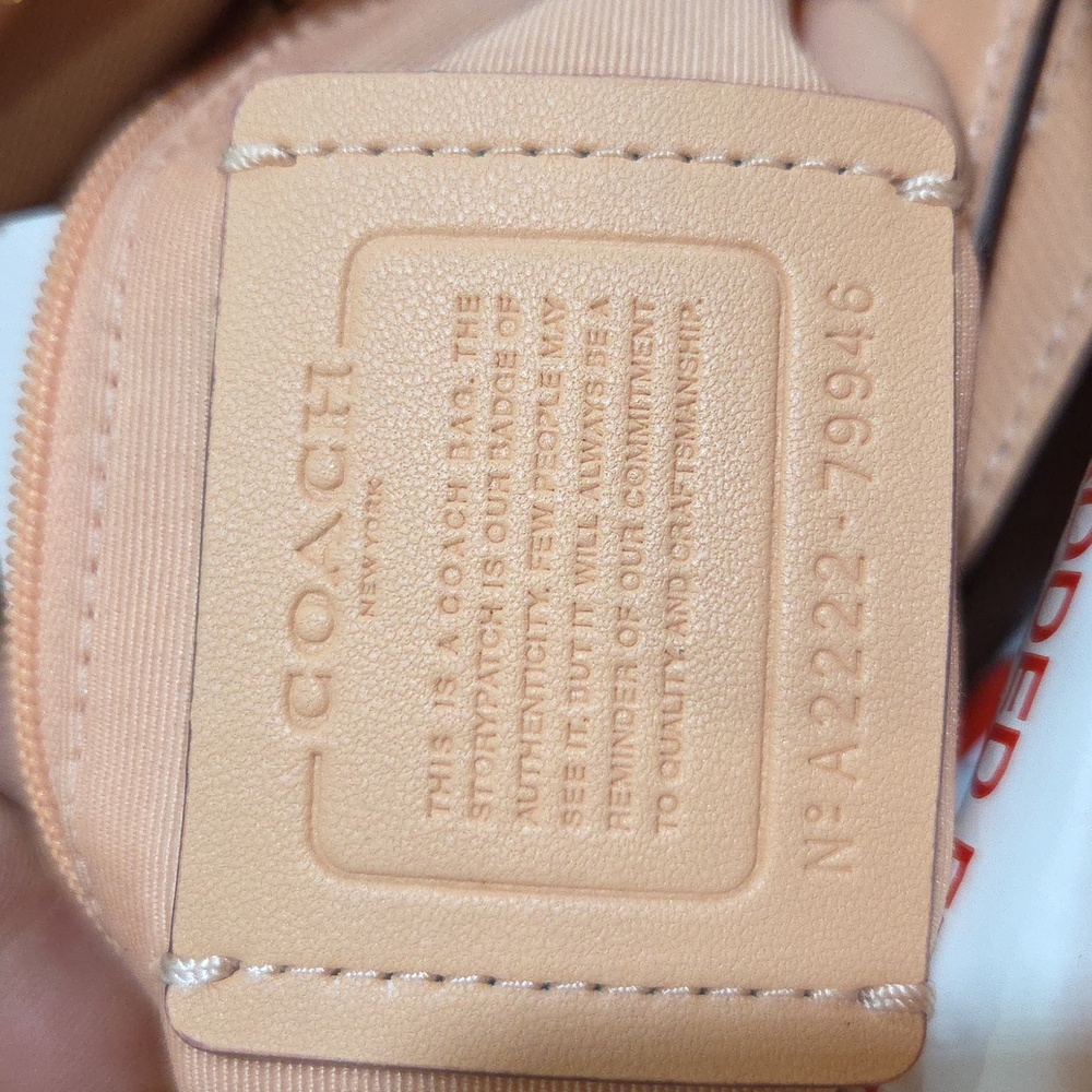 💛🔹️COACH🔹️ Women's Leather Rowan Satchel Handbag Color:  Faded Blush  NWOT - Picture 11 of 11